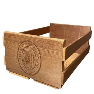 Vintage Napa Valley Box Company Wooden Crate Wine Rustic Farmhouse Decor 14x9x6